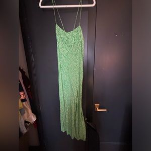 Green ZARA summer dress